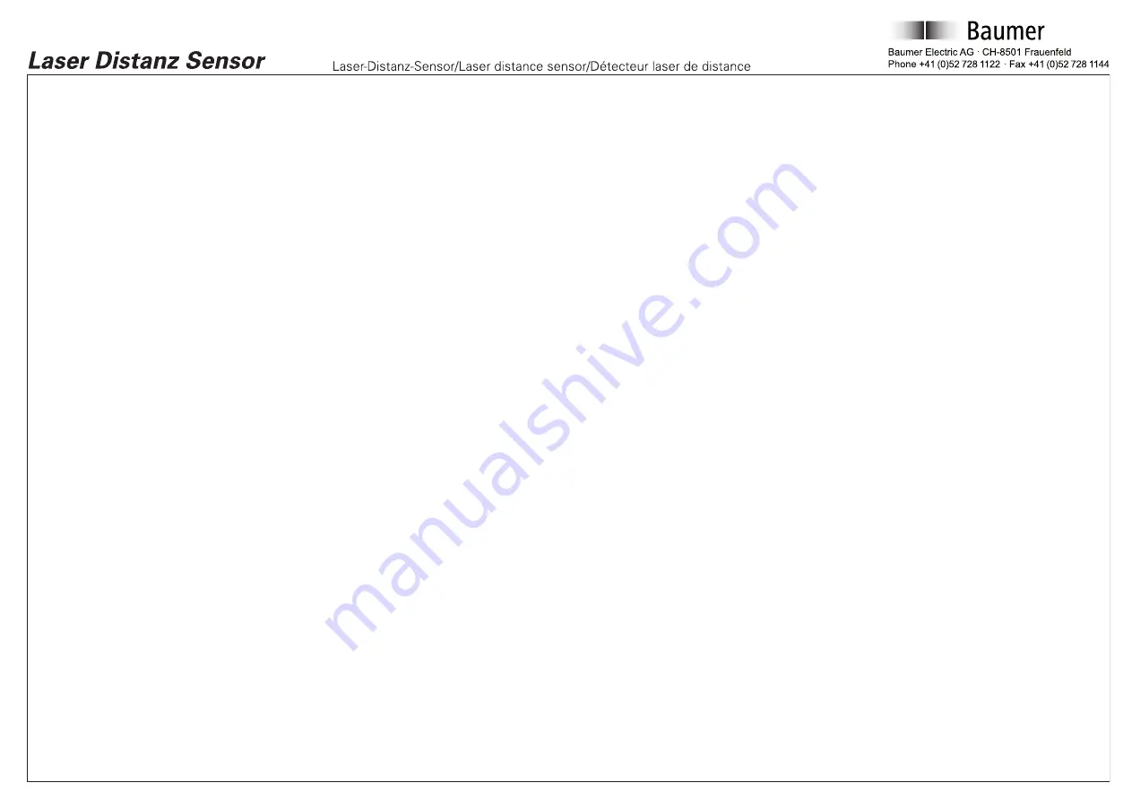 Baumer OADM 20I6541/S14F Quick Start Manual Download Page 4