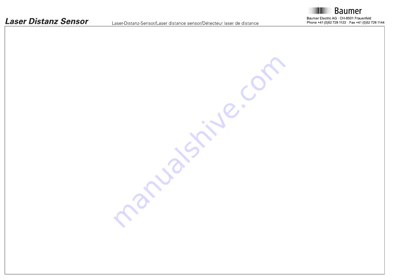 Baumer OADM 20U2441/S14C Quick Start Manual Download Page 4