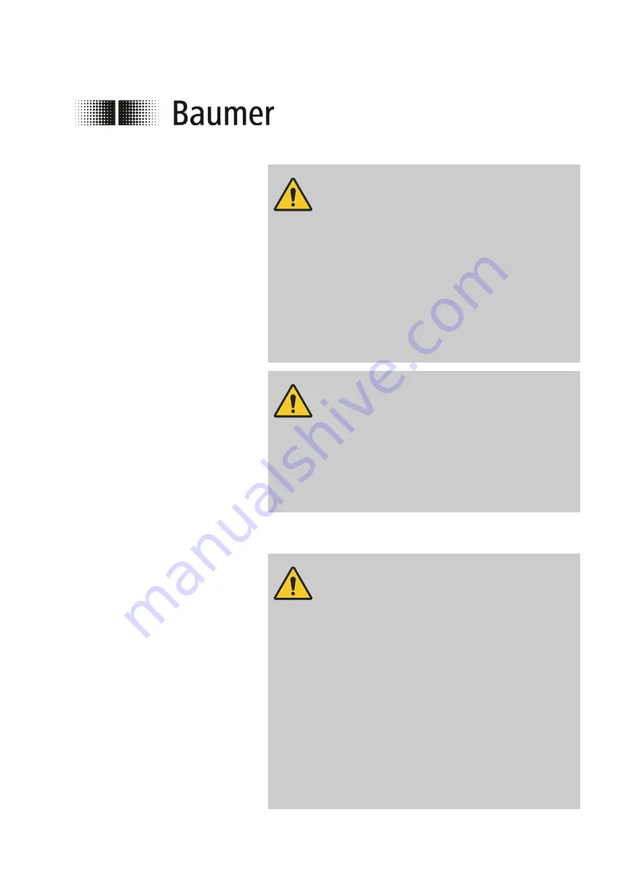 Baumer PF55S Operation Manual Download Page 23