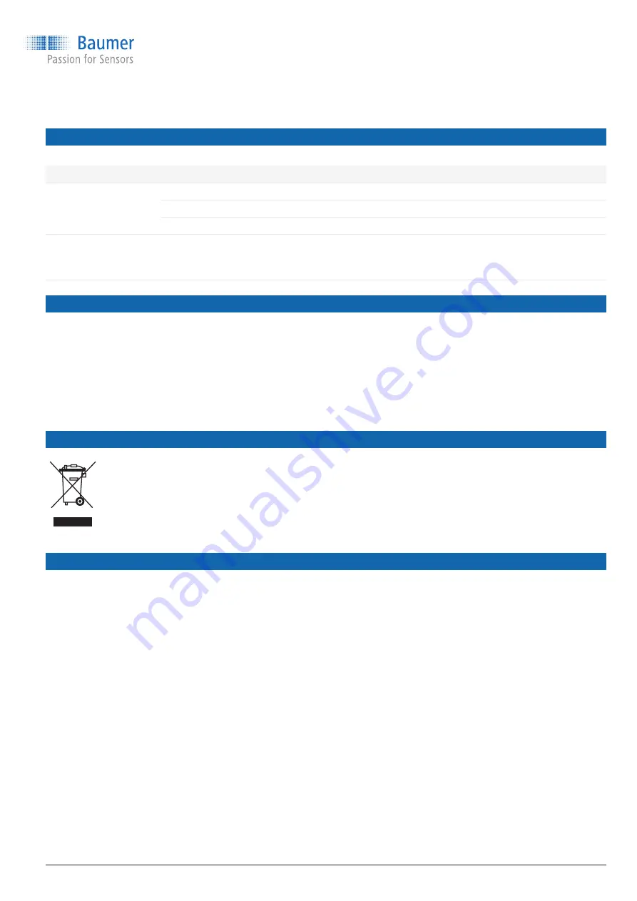 Baumer TER8 Operating Instructions Manual Download Page 23