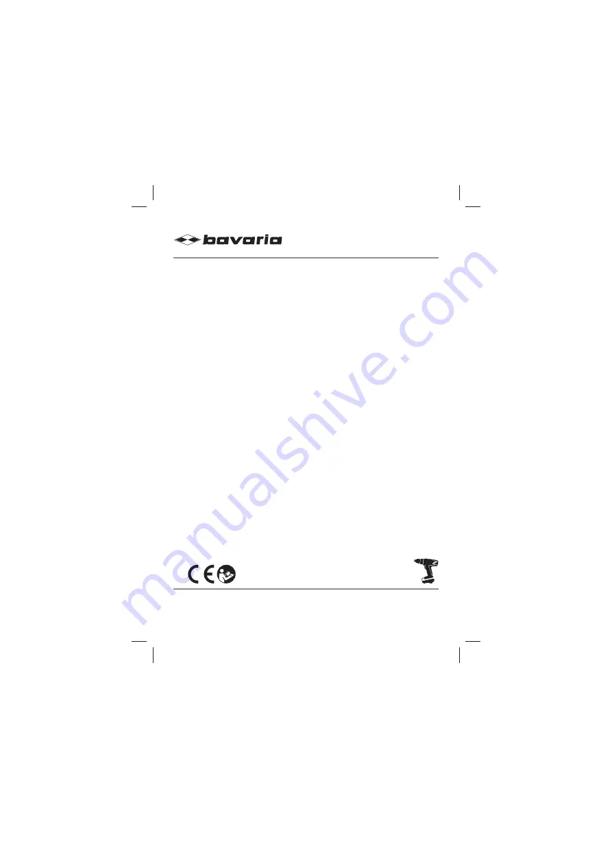 Bavaria BCD 12/2 Li Original Operating Instructions Download Page 1