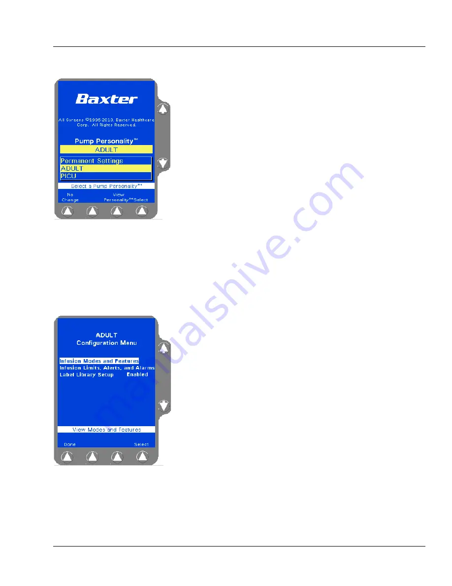 baxter Colleague 3 CXE Operator'S Manual Download Page 59