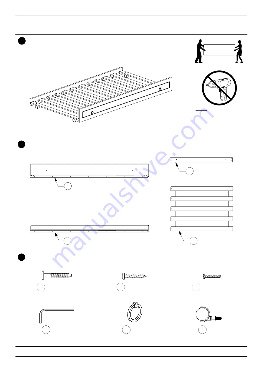 Baxton Studio 0016-1 Assembly Instructions Manual Download Page 5