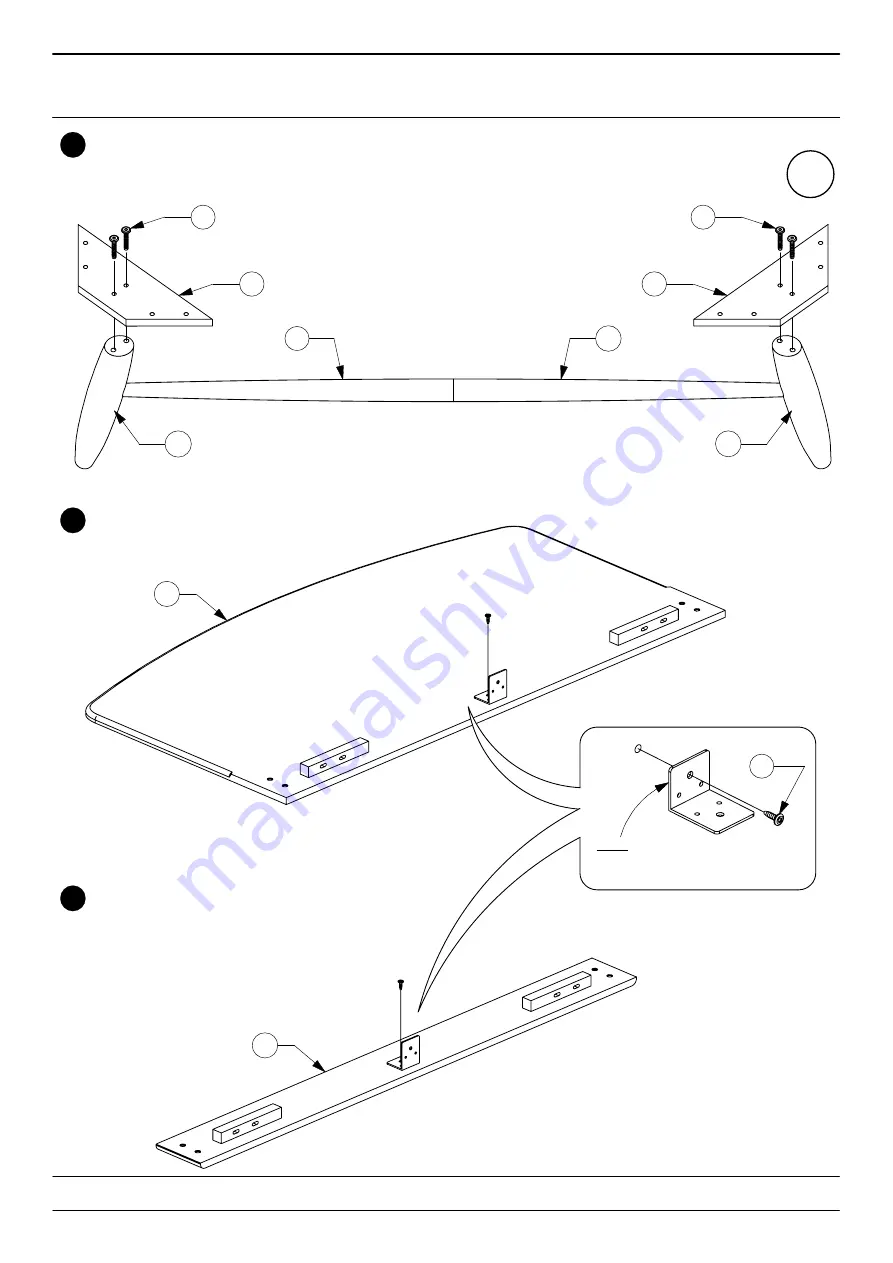 Baxton Studio 2200-1 Assembly Instructions Manual Download Page 3