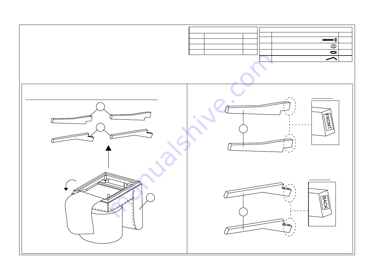 Baxton Studio BBT 8054-SF Assembly Instructions Manual Download Page 5