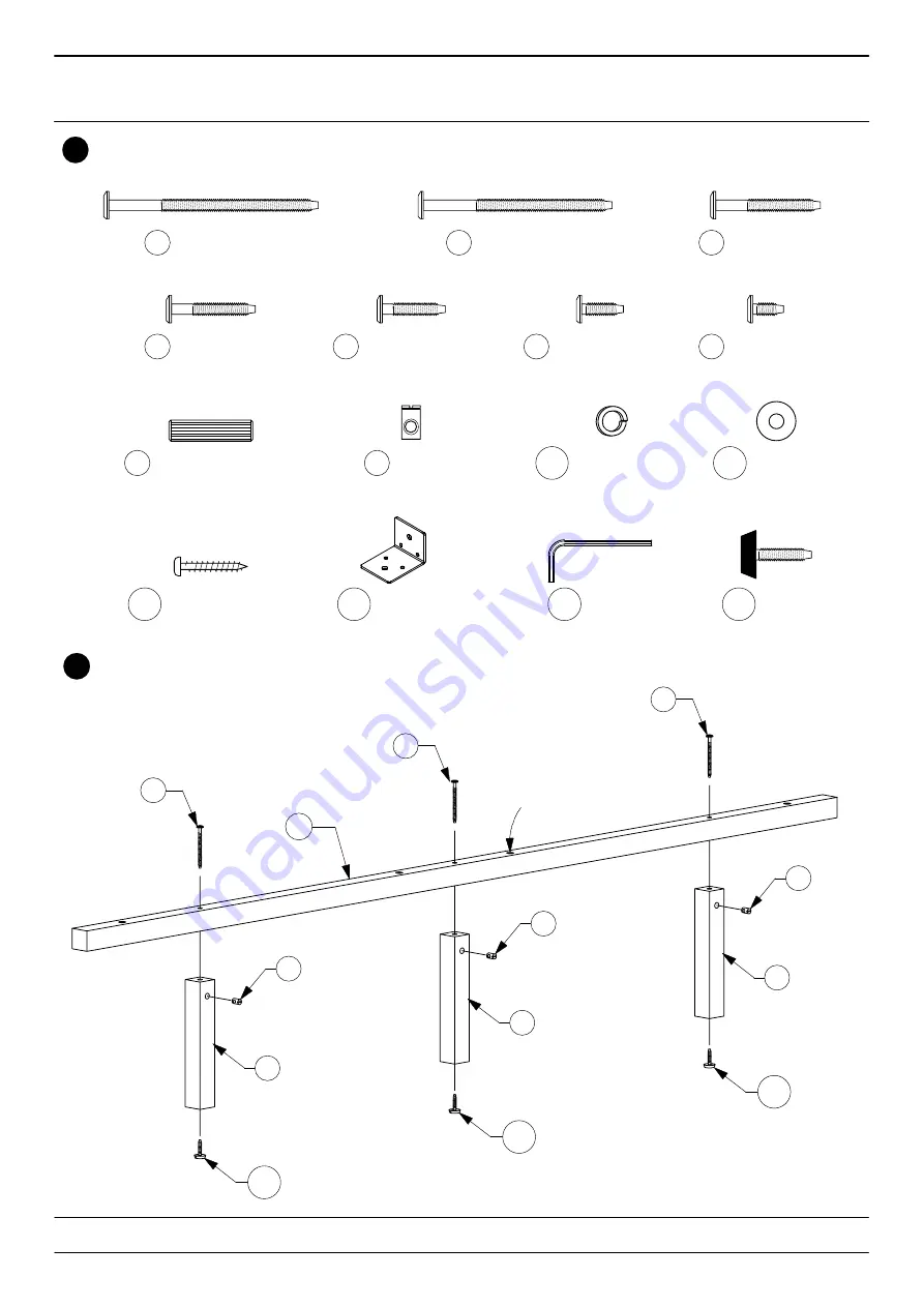 Baxton Studio Canopy Queen Bed 0021-3 Assembly Instructions Manual Download Page 3