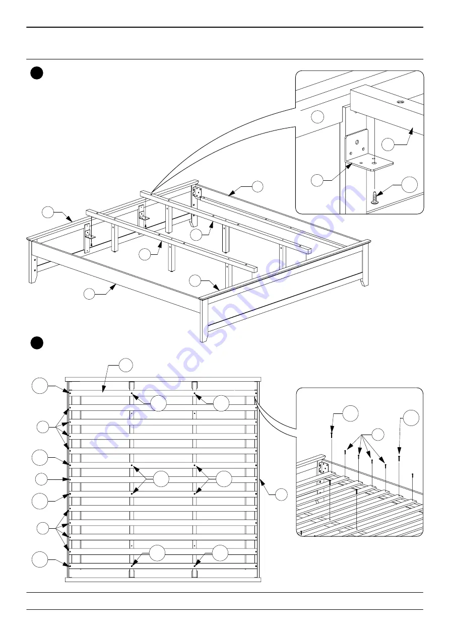 Baxton Studio Full Bed 0013 Assembly Instructions Manual Download Page 7