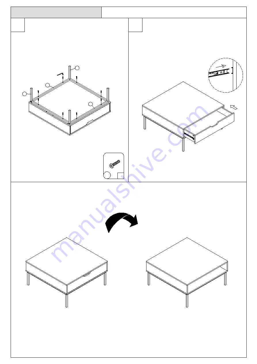 Baxton Studio LCF20182 Assembly Instruction Download Page 5