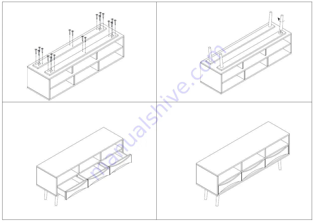 Baxton Studio Leane ASP-1-Natural/White/Grey Assembly Instructions Download Page 4