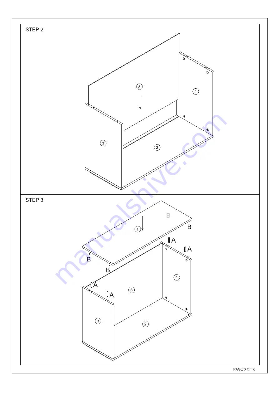 Baxton Studio LYA20-103 Assembly Instructions Manual Download Page 3