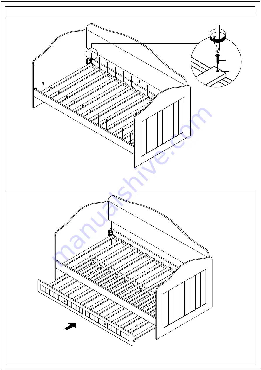 Baxton Studio NEVES DAYBED Assembly Instructions Download Page 4