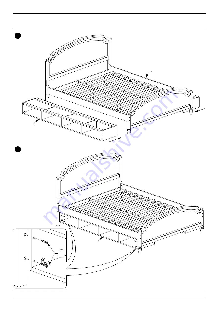 Baxton Studio Queen Bed 0038 Assembly Instructions Manual Download Page 9