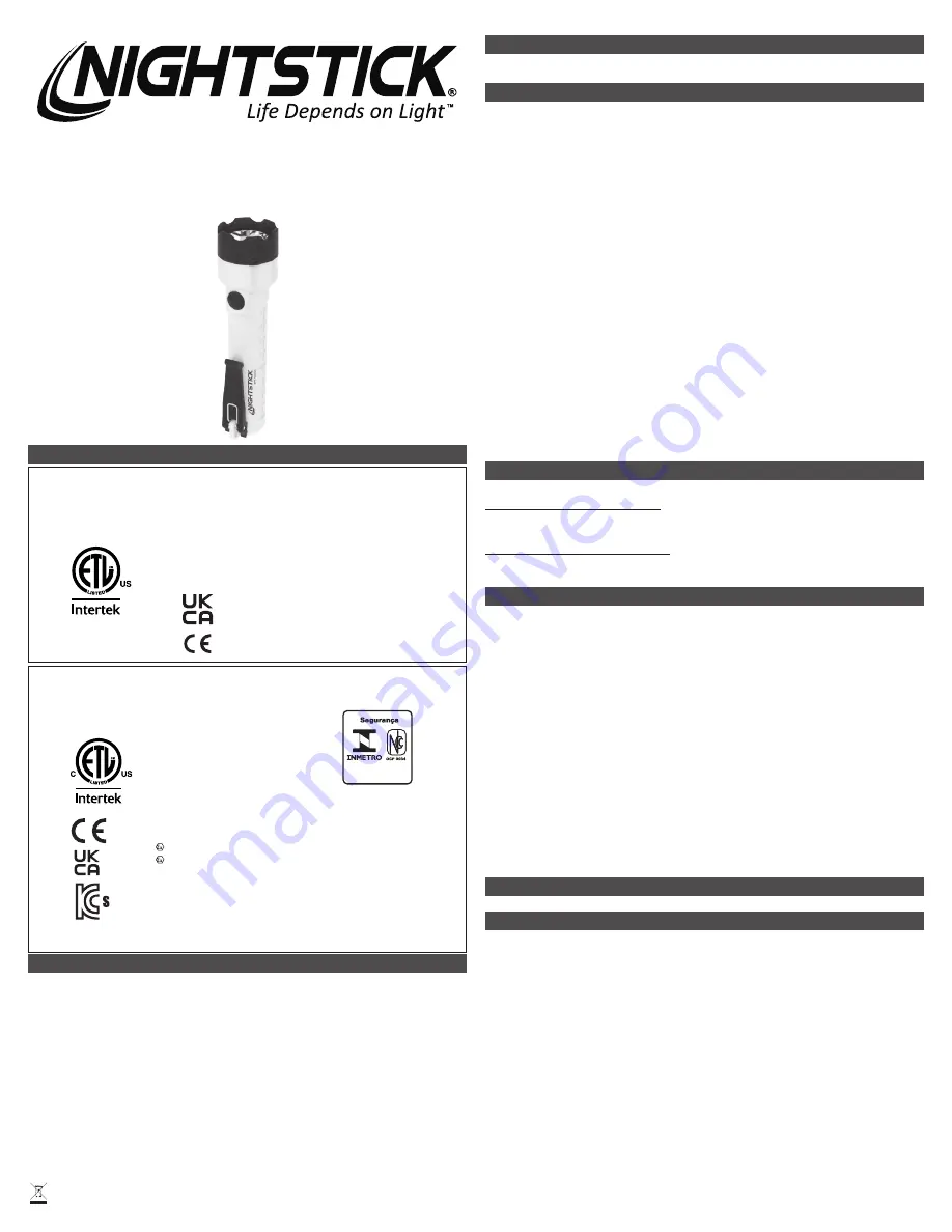 Bayco Products NIGHTSTICK XPP-5420GX Instruction Manual Download Page 1