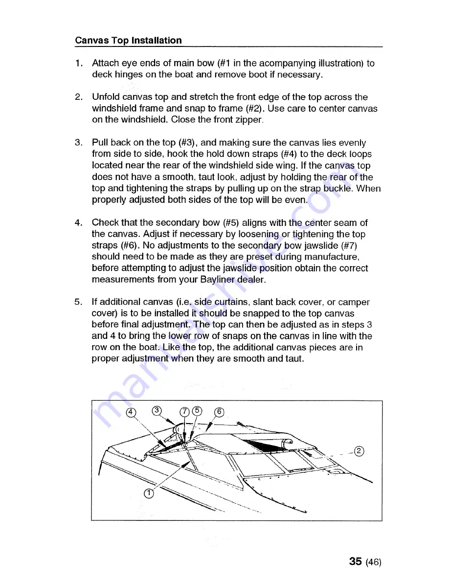 Bayliner 1995 Capri Manual Download Page 35