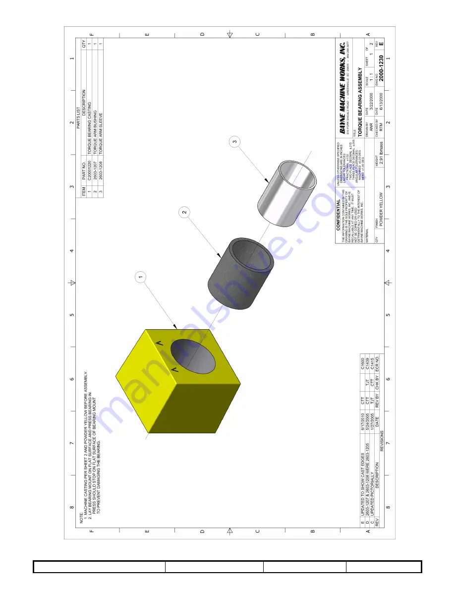 Bayne THINLINE 1900-0571 Operation And Parts Manual Download Page 34