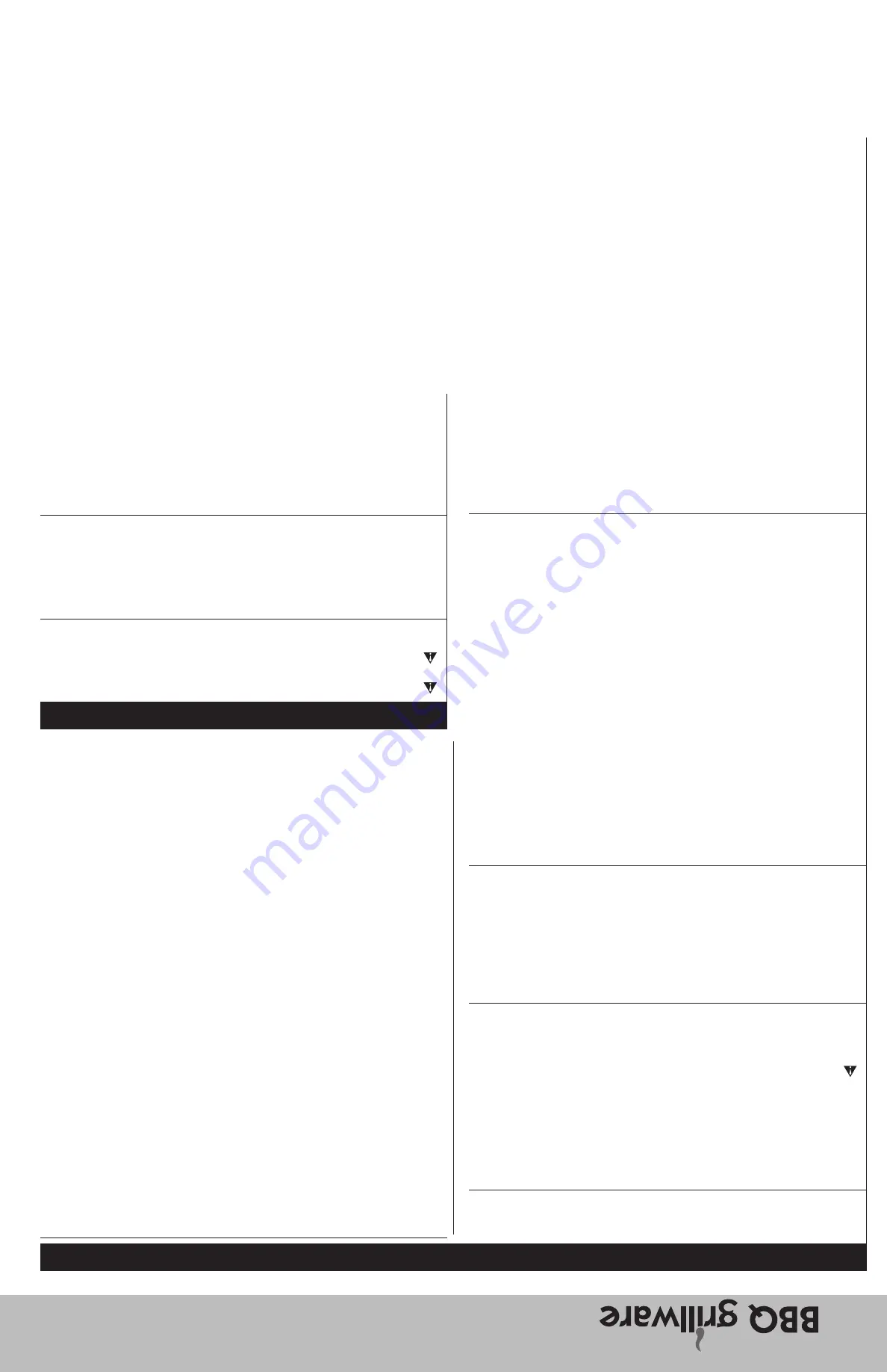 BBQ CBT817L Owner'S Manual Download Page 11