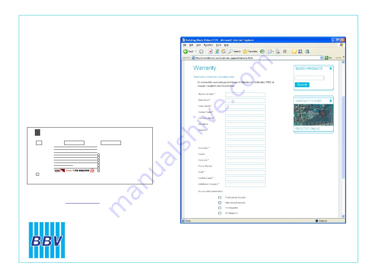 BBV Tx1000 Installation Manual Download Page 25