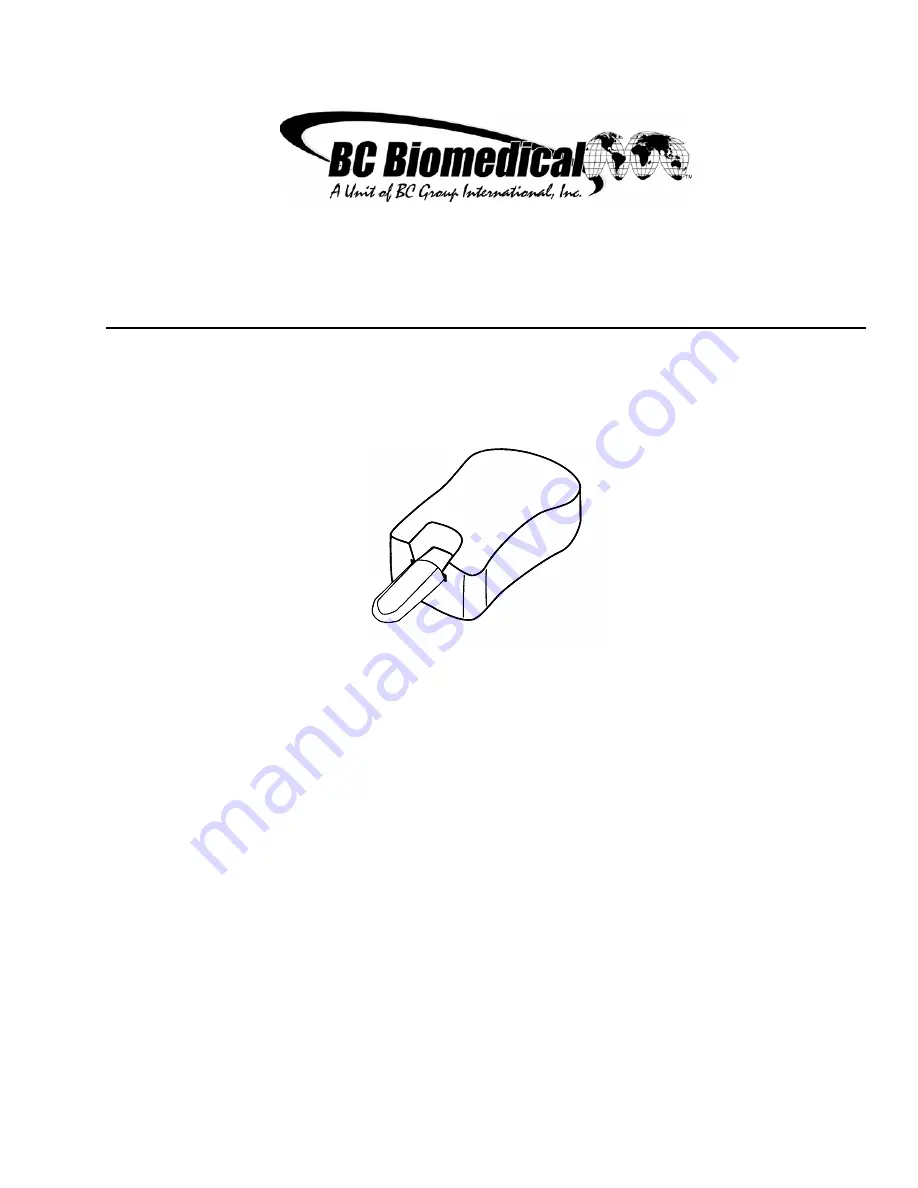 BC Biomedical FINGERSIM Instruction And Service Manual Download Page 1