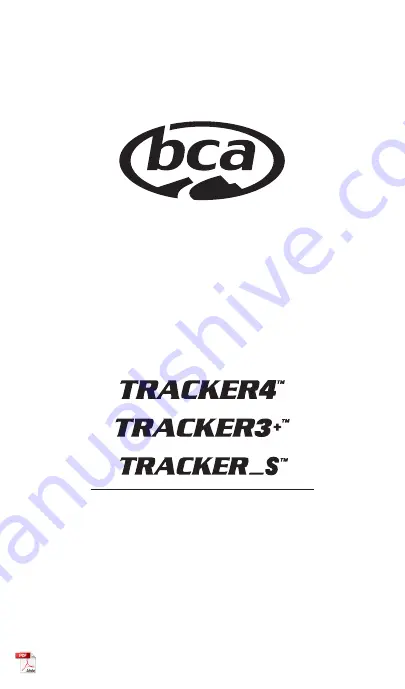 bca Tracker S Скачать руководство пользователя страница 1