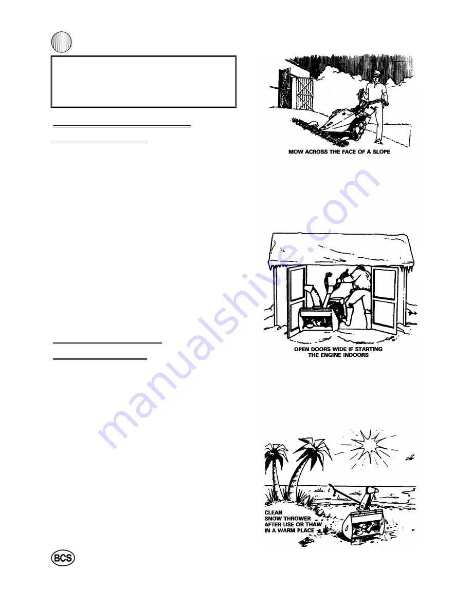 BCS 710 Gardener Owner'S Use & Care Manual Download Page 10