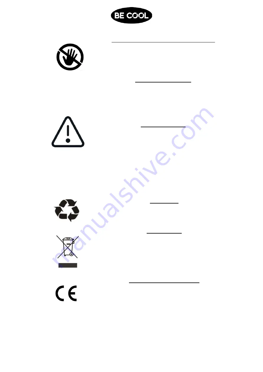 Be Cool BCLB502IKUHF02 Manual Download Page 5