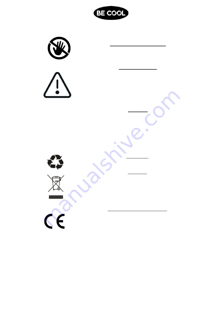 Be Cool BCLB502IKUHF02 Manual Download Page 17