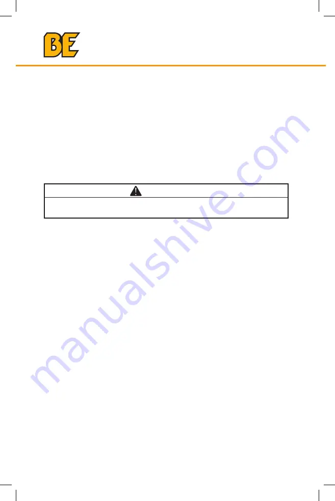 BE Power Equipment 85.403.014 User Manual Download Page 6