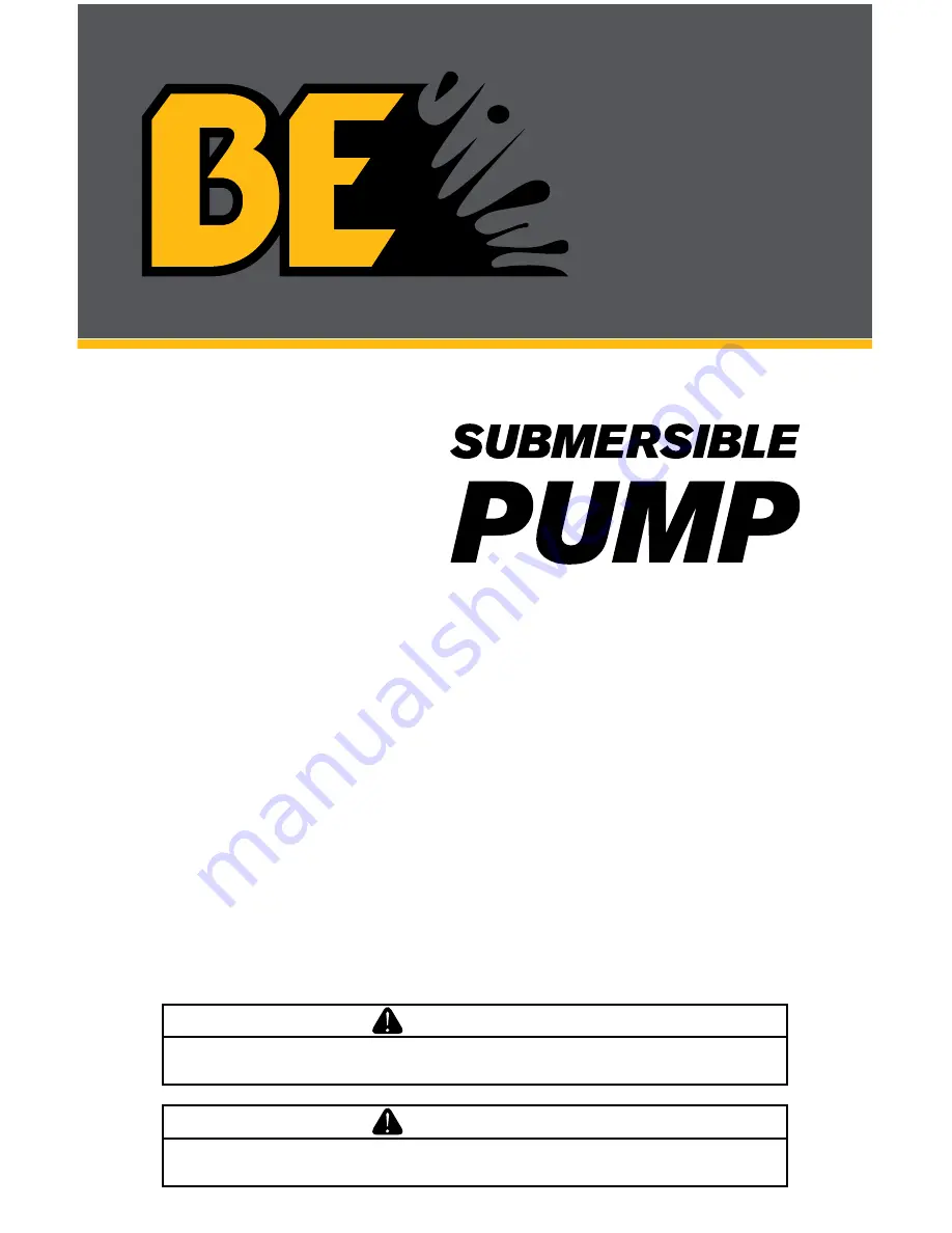 BE SP-550SD Operation Manual Download Page 1