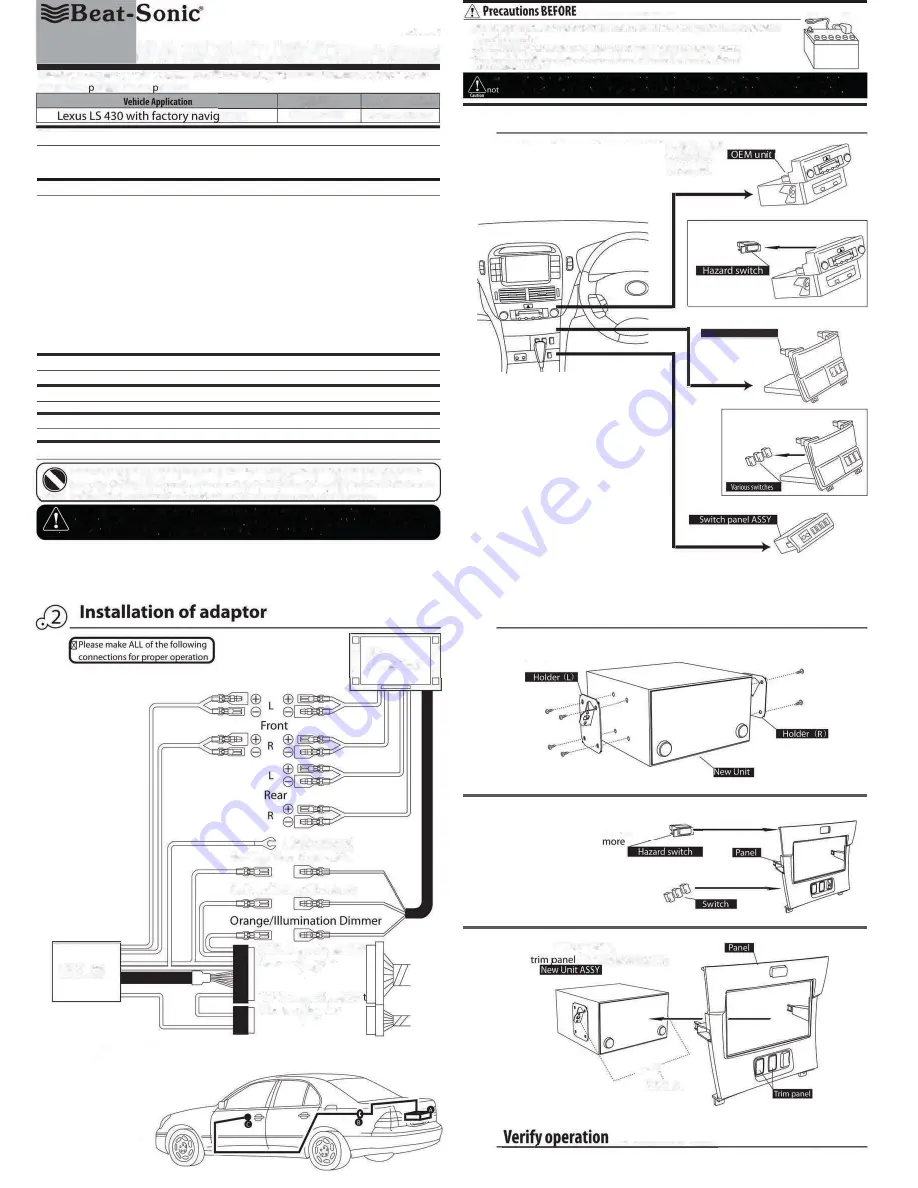 Beat-Sonic MVA-23WD1 User Manual Download Page 1