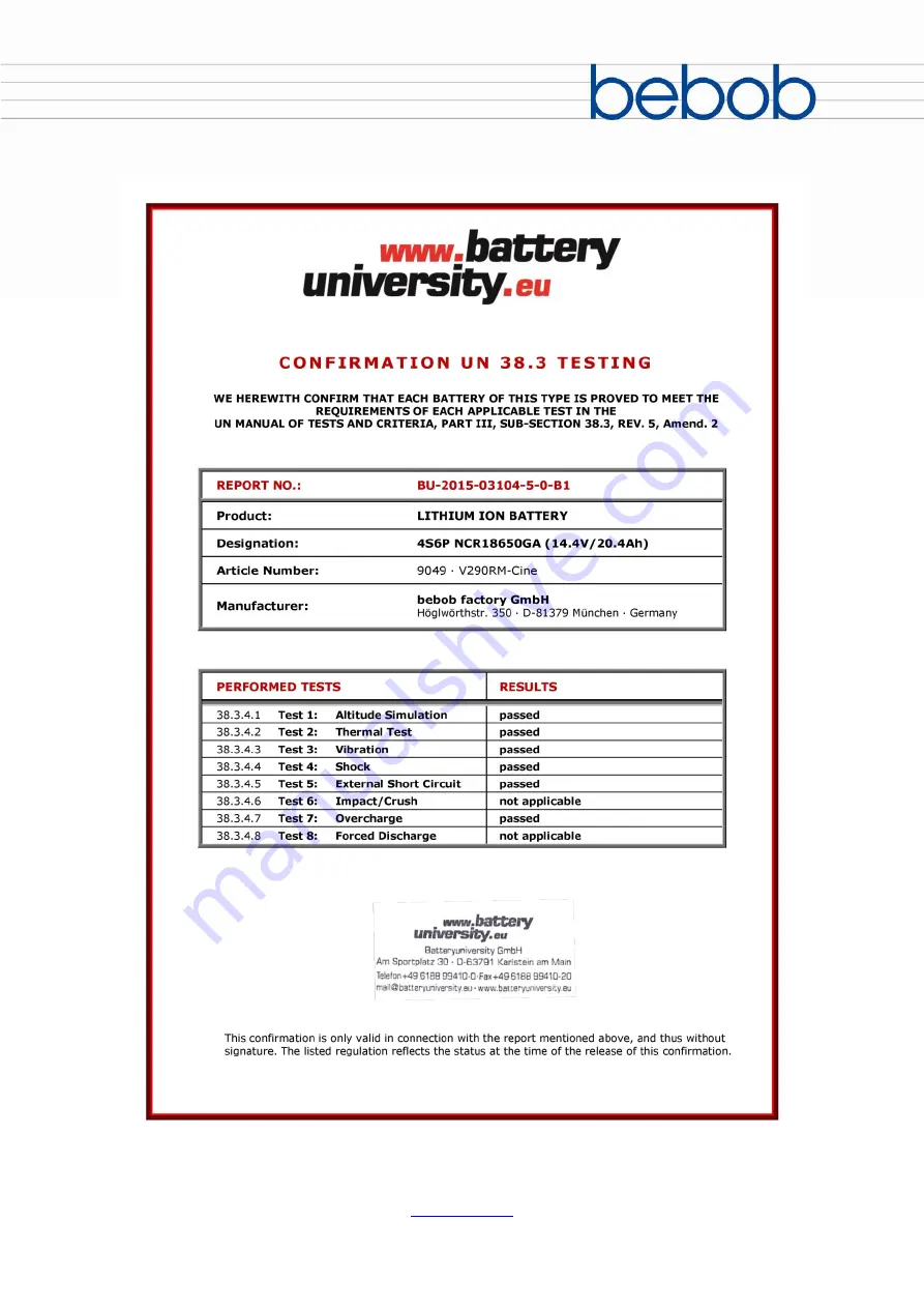 Bebob V290RM User Manual Download Page 5