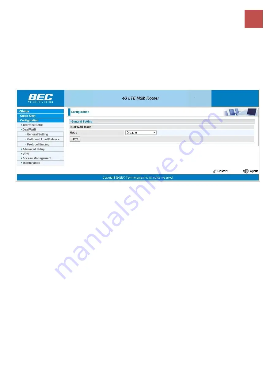 BEC M2M MX-200Ae User Manual Download Page 58