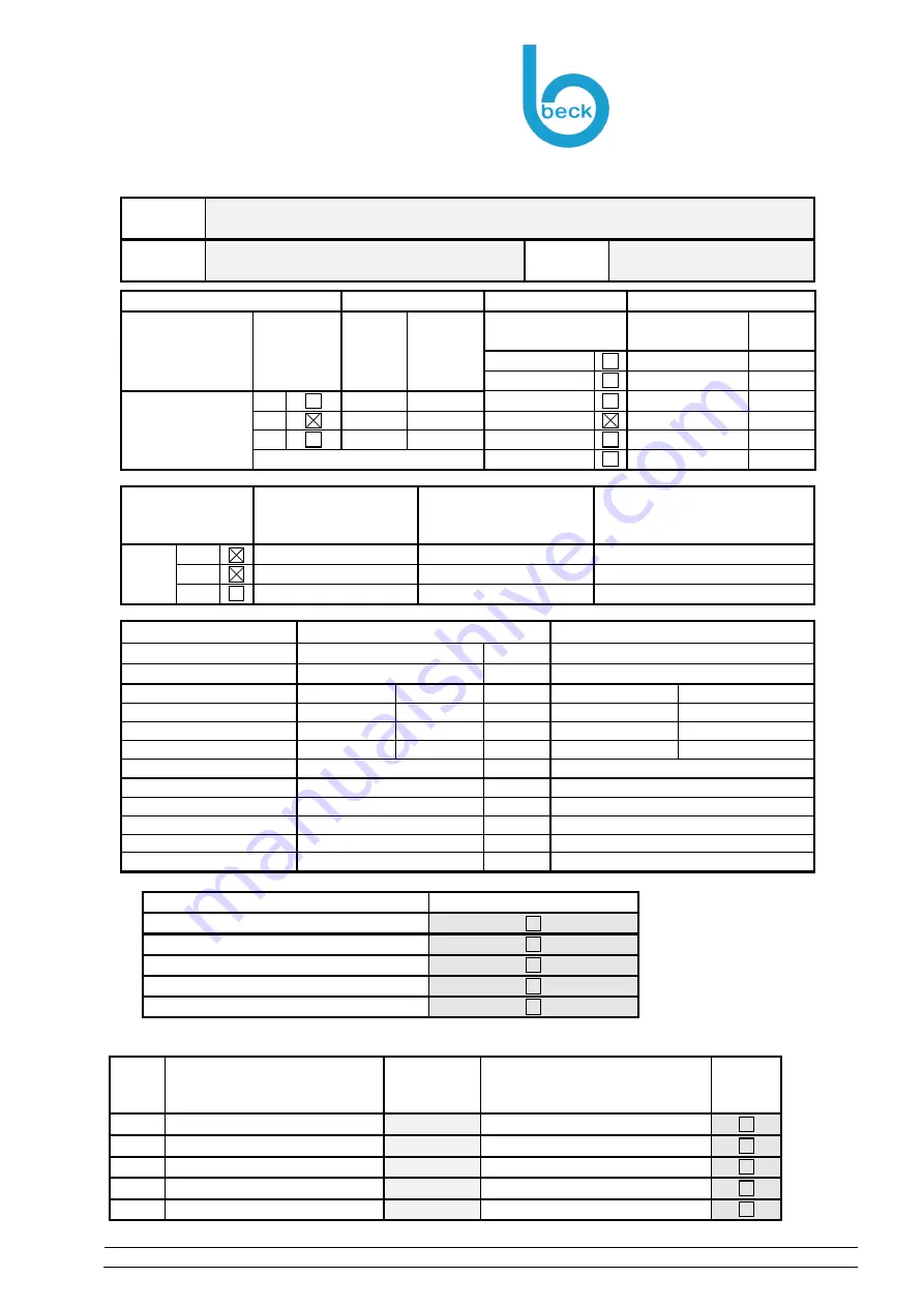 Beck 930...EX Series Operating Instruction Download Page 18