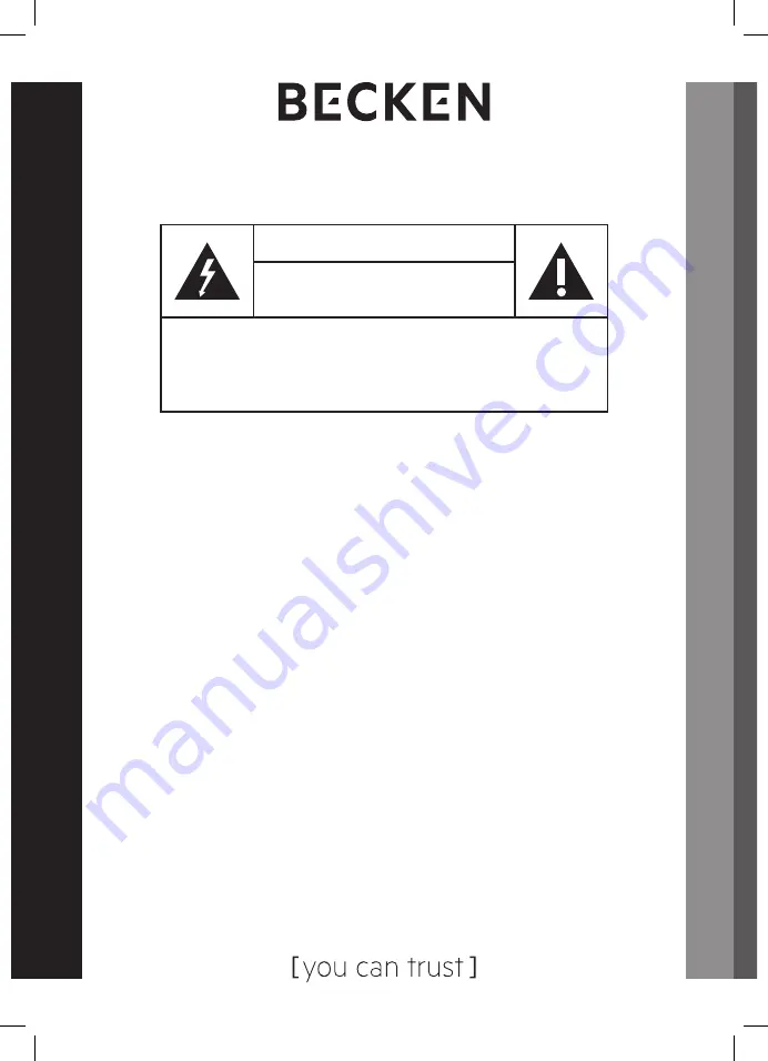 Becken BC3901 WH Instruction Manual Download Page 4