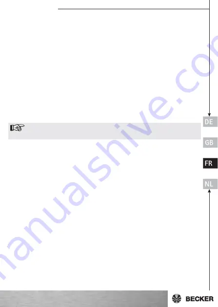 Becker Centronic MemoControl MC441 Operating Instructions Manual Download Page 23