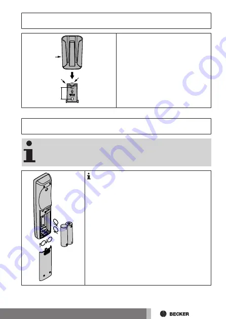 Becker CentronicPLUS EC541 PLUS Assembly And Operating Instructions Manual Download Page 11