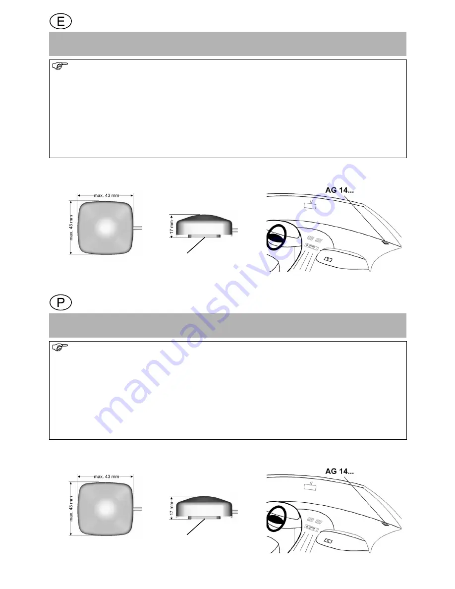 Becker GPS Antenna AG14 Installation Manual Download Page 3