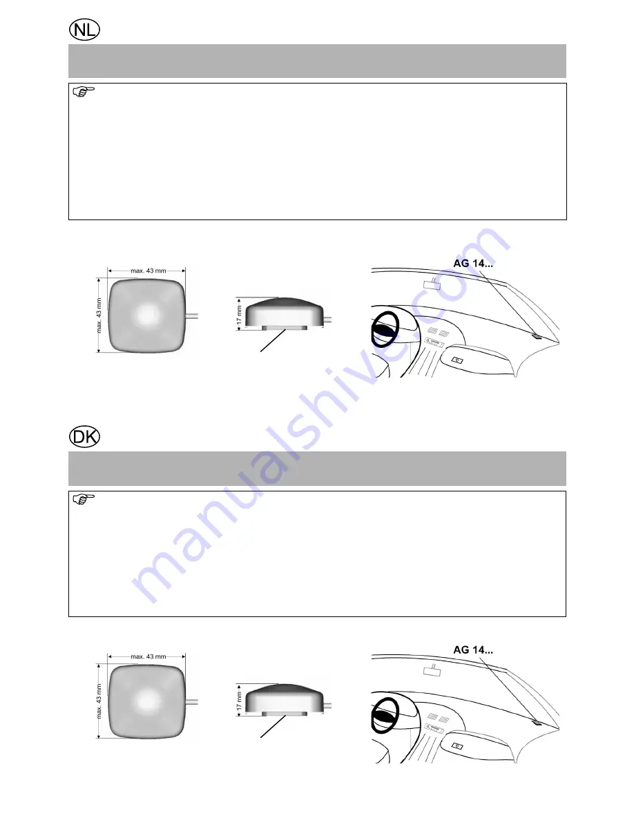 Becker GPS Antenna AG14 Installation Manual Download Page 4