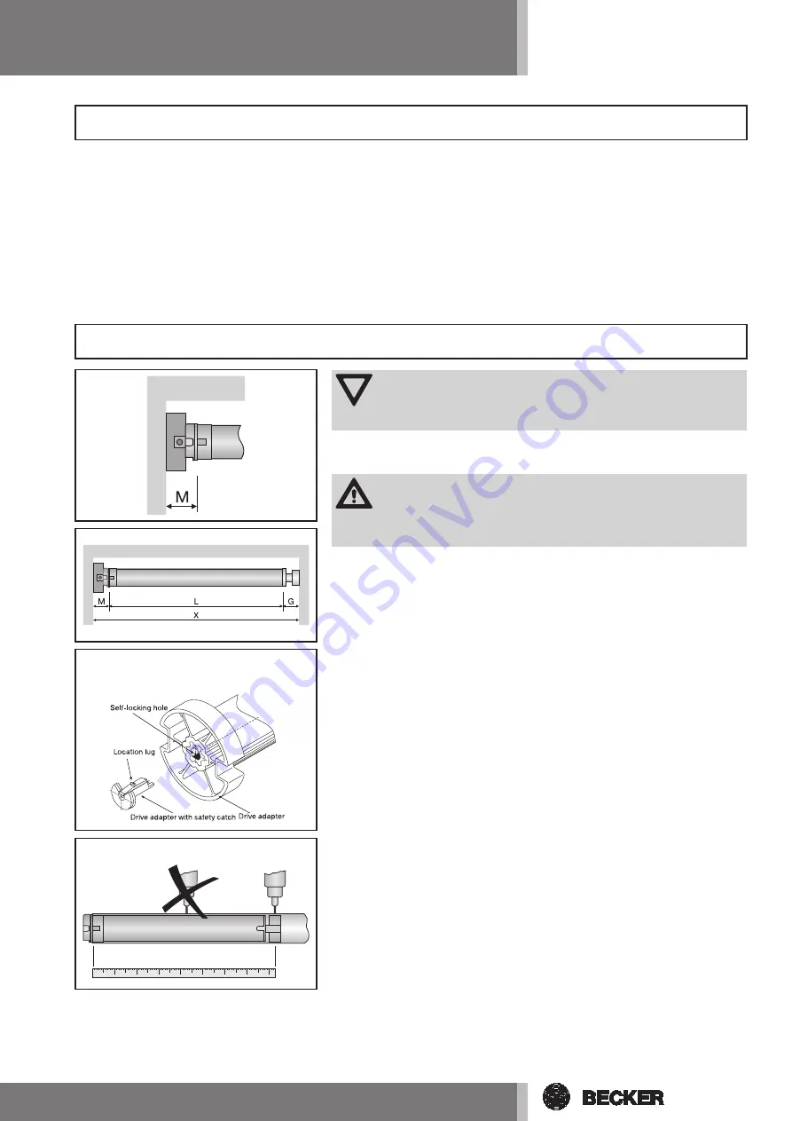 Becker P9/16PS Assemble And Operating Instructions Download Page 5