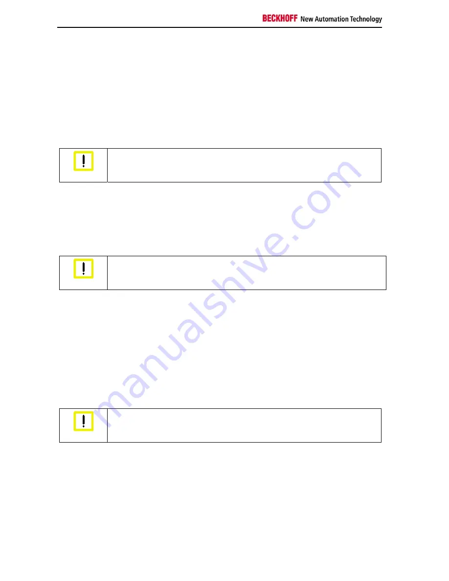 Beckhoff CP27 Series Installation And Operating Instructions Manual Download Page 20