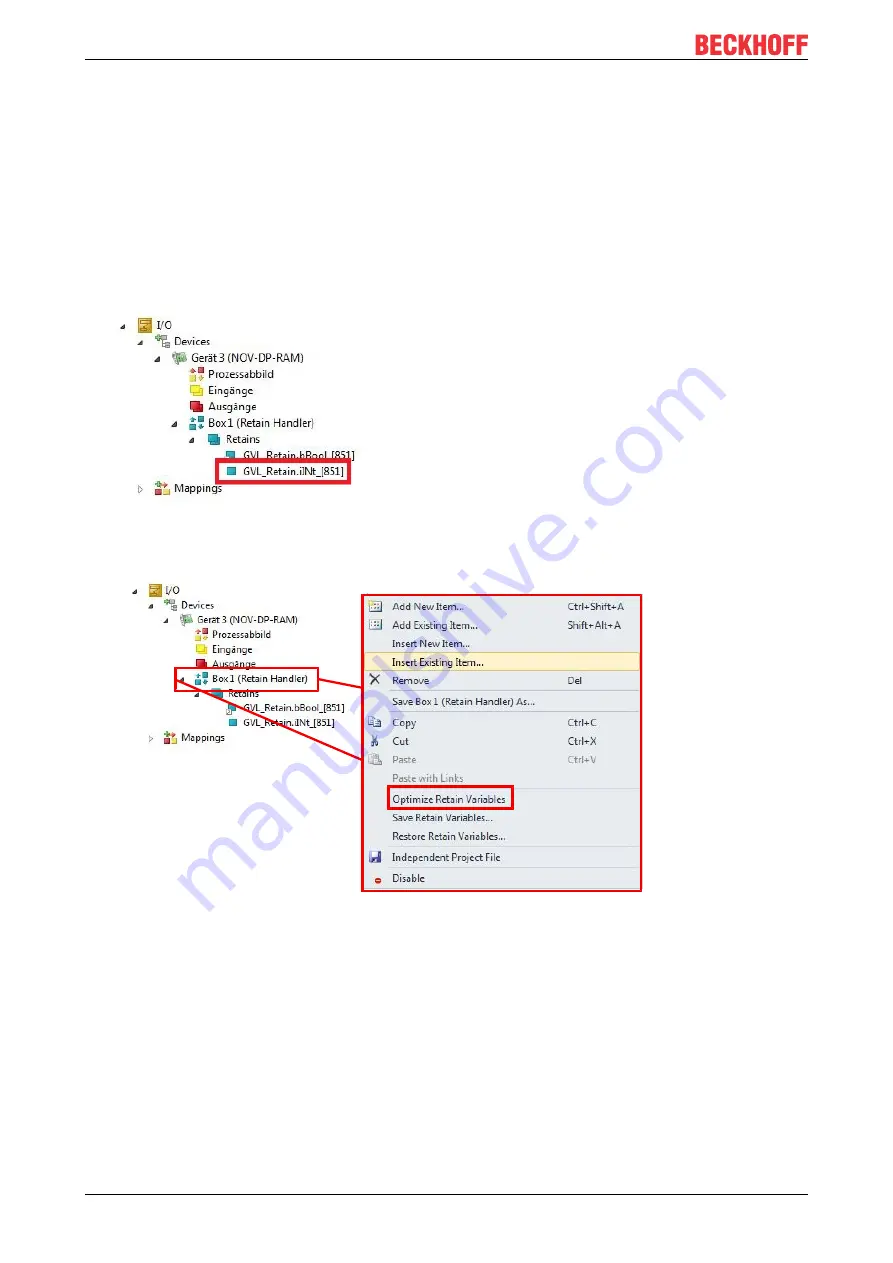 Beckhoff CX20 3 Series Manual Download Page 58