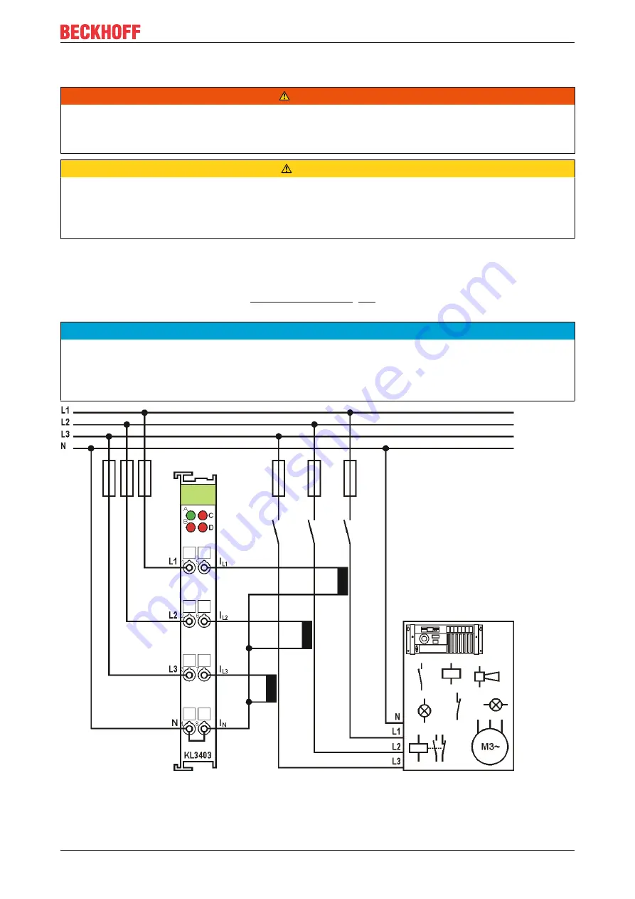 Beckhoff KL3403 Series Скачать руководство пользователя страница 31