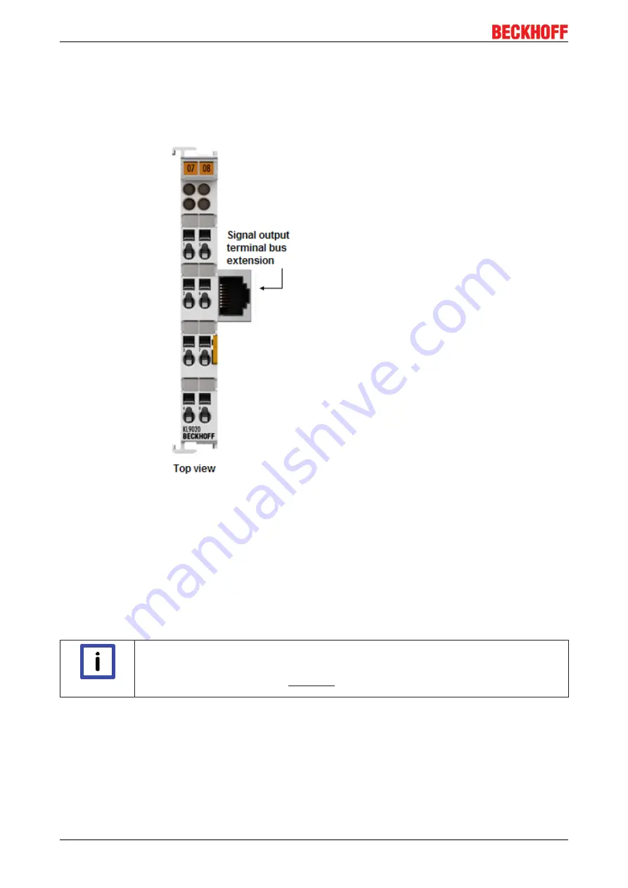 Beckhoff KL85 Series Documentation Download Page 20