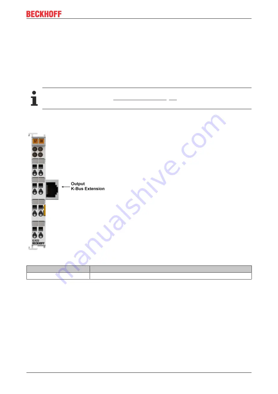 Beckhoff KL9020 Скачать руководство пользователя страница 11