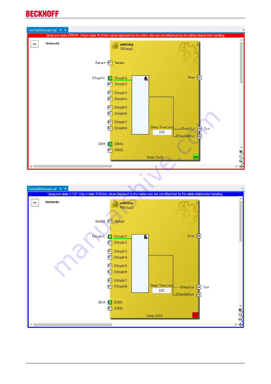 Beckhoff TwinSAFE EL6910 Скачать руководство пользователя страница 71