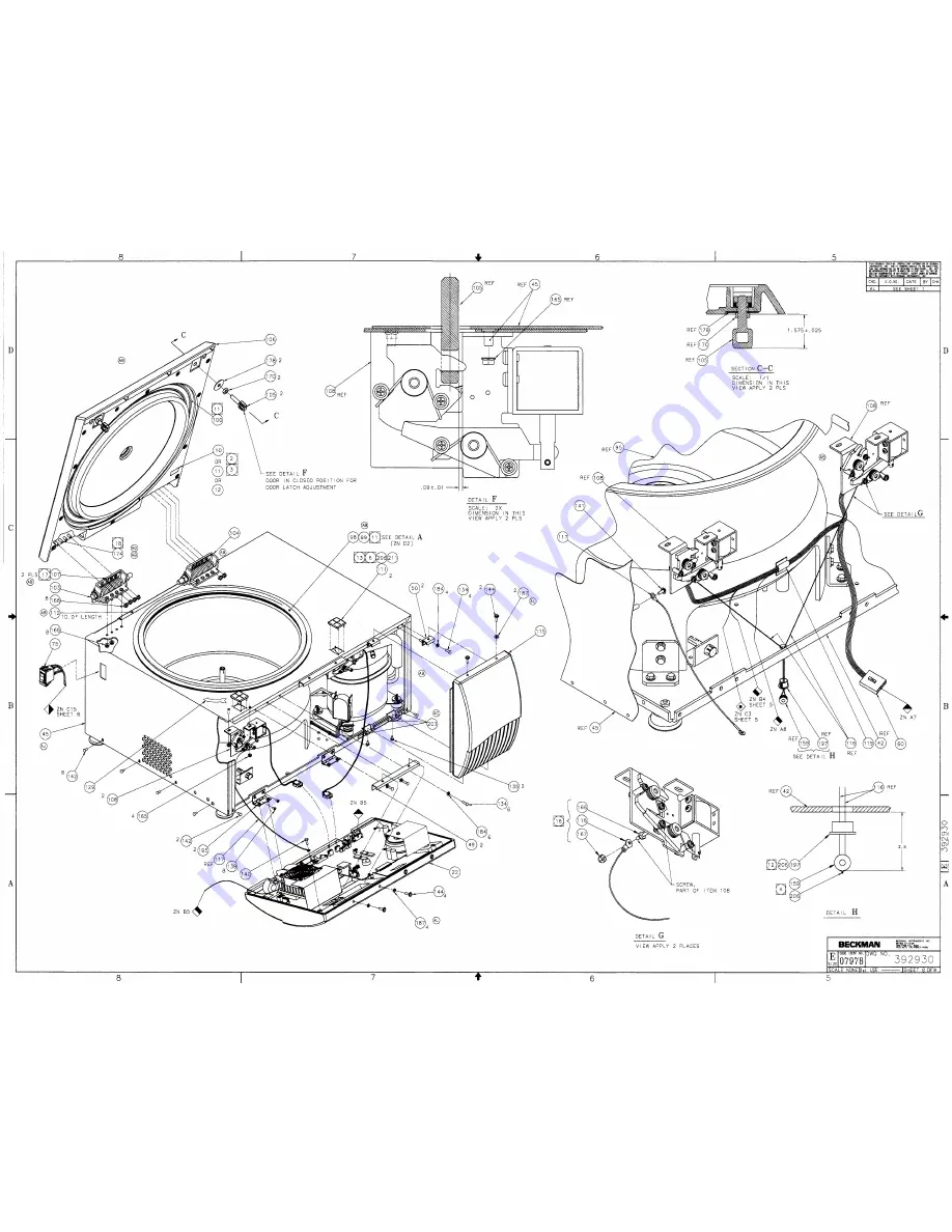 Beckman Couler ALLEGRA X-12/R Service Manual Download Page 67