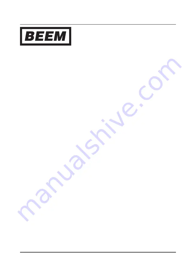 Beem B14.001 User Manual Download Page 1