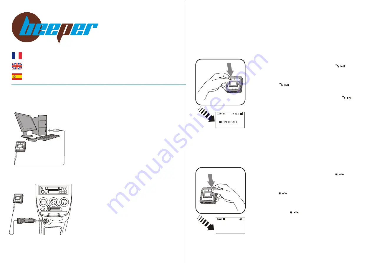 Beeper KMX-105 Quick User Manual Download Page 1