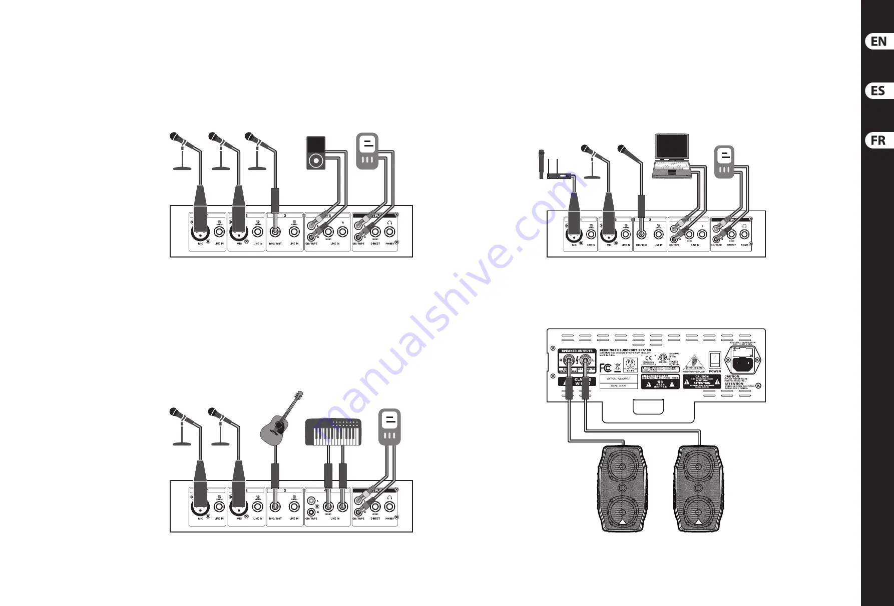 Behringer Europort EPA150 Quick Start Manual Download Page 7