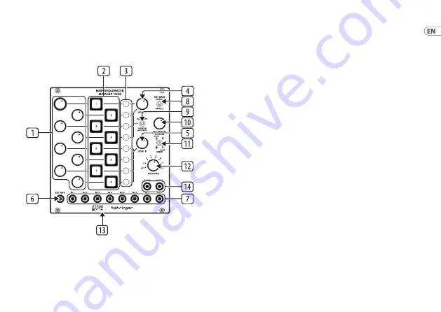 Behringer MIX-SEQUENCER MODULE 1050 Quick Start Manual Download Page 5