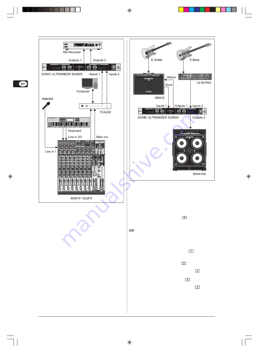 Behringer SU9920 Скачать руководство пользователя страница 8